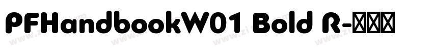 PFHandbookW01 Bold R字体转换